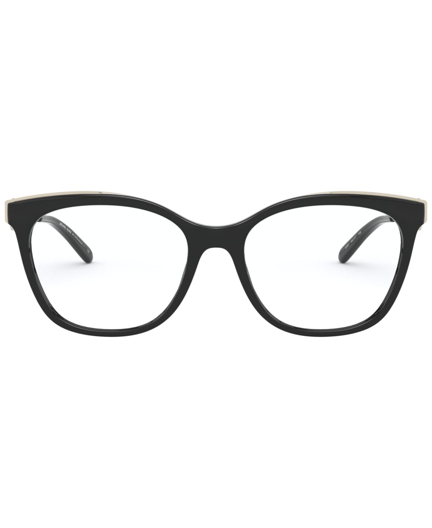 Женские очки Michael Kors Woman Square Plastic MK4076U Rome Eyeglasses, цвет: Чёрный — фото 2