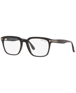 Tom Ford Ft5626-b Men's Square Eyeglasses In Shiny Black