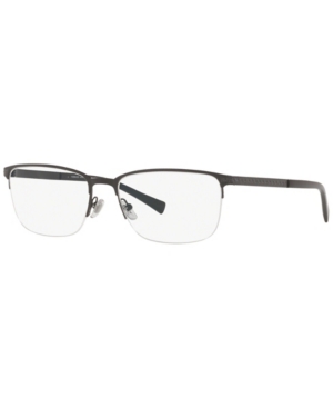 Versace Ve1263 Men's Oval Eyeglasses In Matte Black