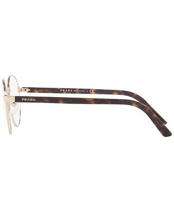 PRADA PR 52XV Women's Round Eyeglasses - Macy's