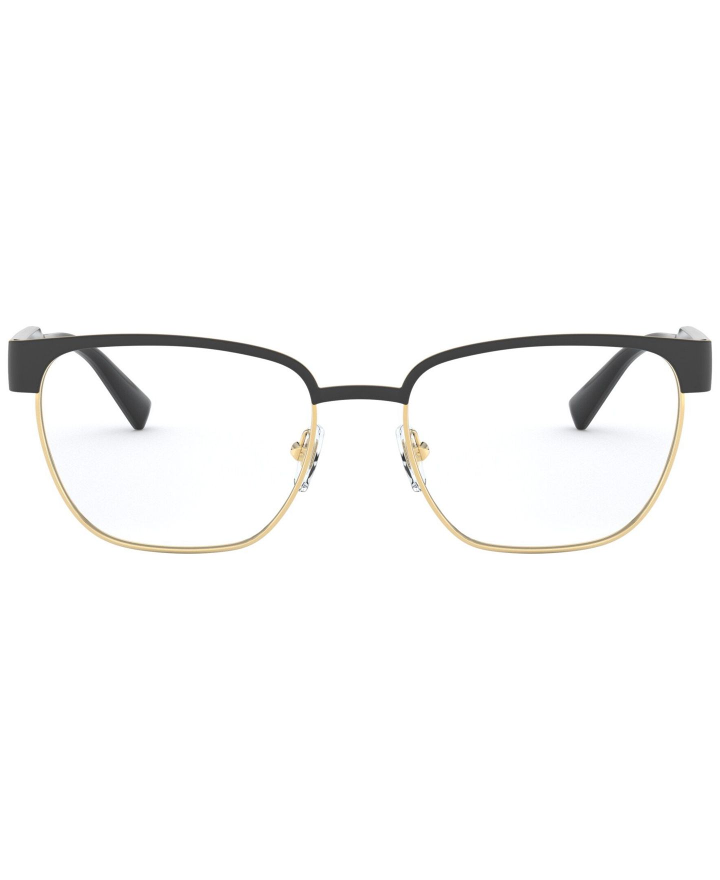 Мужские очки Versace Man Pillow Metal VE1264 Eyeglasses, цвет: Чёрный золотой — фото 2
