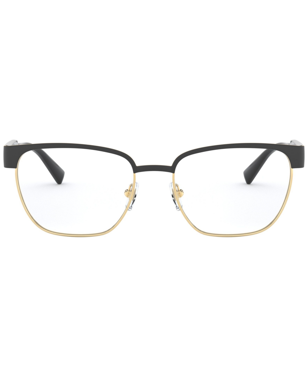 Versace Ve1264 Men's Pillow Eyeglasses In Black Gold-tone