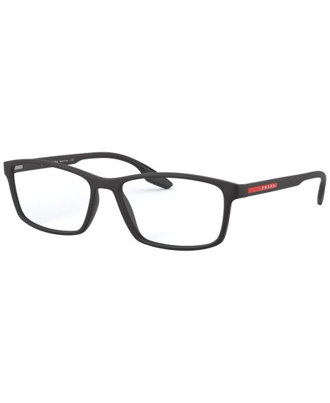 Мужские очки PRADA LINEA ROSSA Man Rectangle Plastic PS 04MV Lifestyle Eyeglasses, цвет: Матовый чёрный