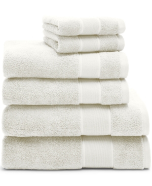 Lauren Ralph Lauren Sanders Solid Cotton 6-pc. Towel Set Bedding In Linen Cream