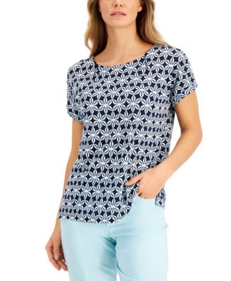 macy's petite tops clearance