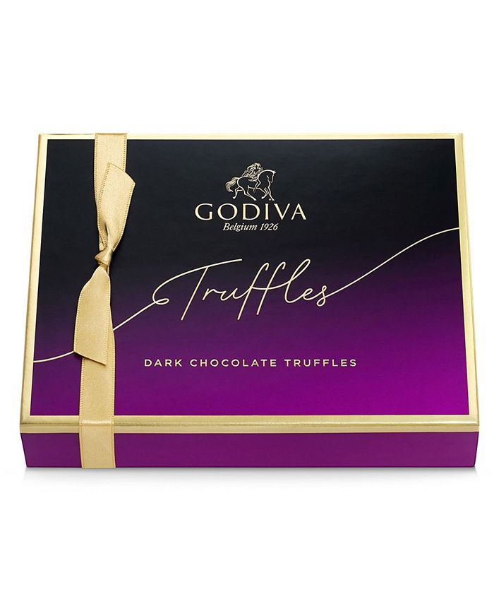 Godiva Dark Truffles Gift Box, 12 Piece Macy's