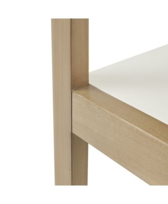 Parker 31"W Mid-century Trestle 5 Tier Wooden Shelf / Bookcase