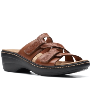 Clarks Women's Merliah Karli Slip-On Strappy Sandals Women's Shoes