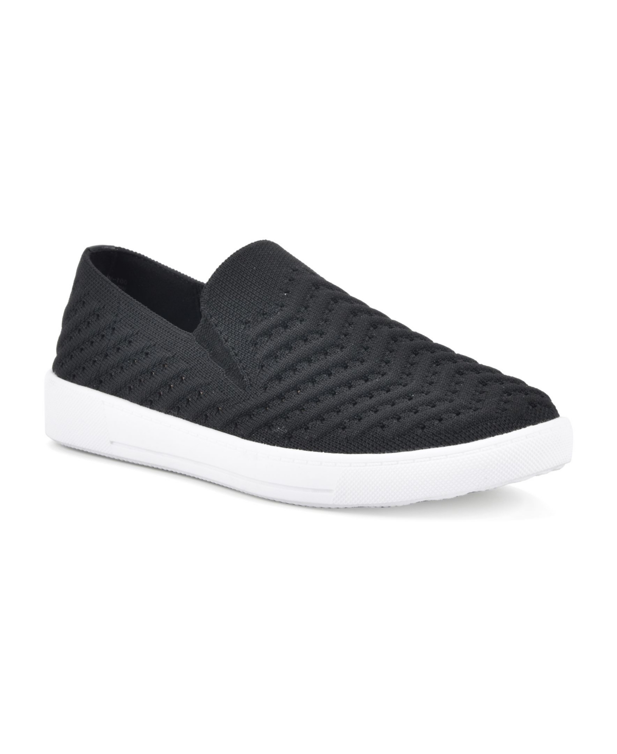 Shop White Mountain Women's Courage Slip On Sneakers In Black,fabric