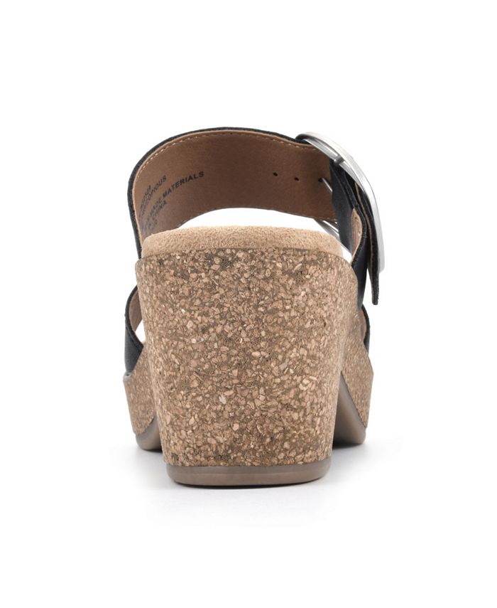 White Mountain Women's Copious Platform Wedge Sandals & Reviews Sandals Shoes Macy's