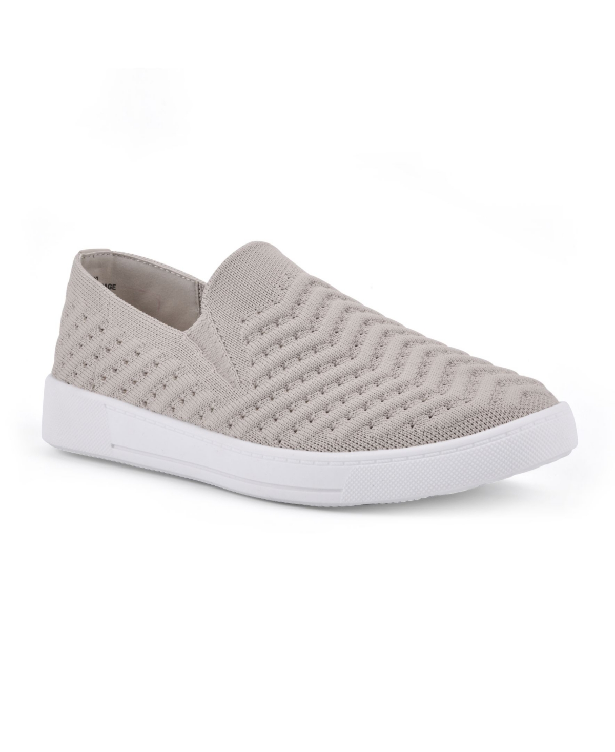 Shop White Mountain Women's Courage Slip On Sneakers In Taupe,fabric