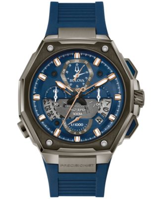 Bulova Precisionist 300m 防水 時計 Bulova Precisionist Chronograph Nylon Strap Mens Watch