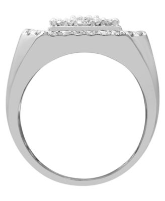 Men's Diamond Cluster Ring (3 ct. t.w.) in 10k Yellow, White or Rose Gold