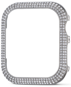 Shop Swarovski Sparkling Crystal Apple Watch Case, 40mm In Silver