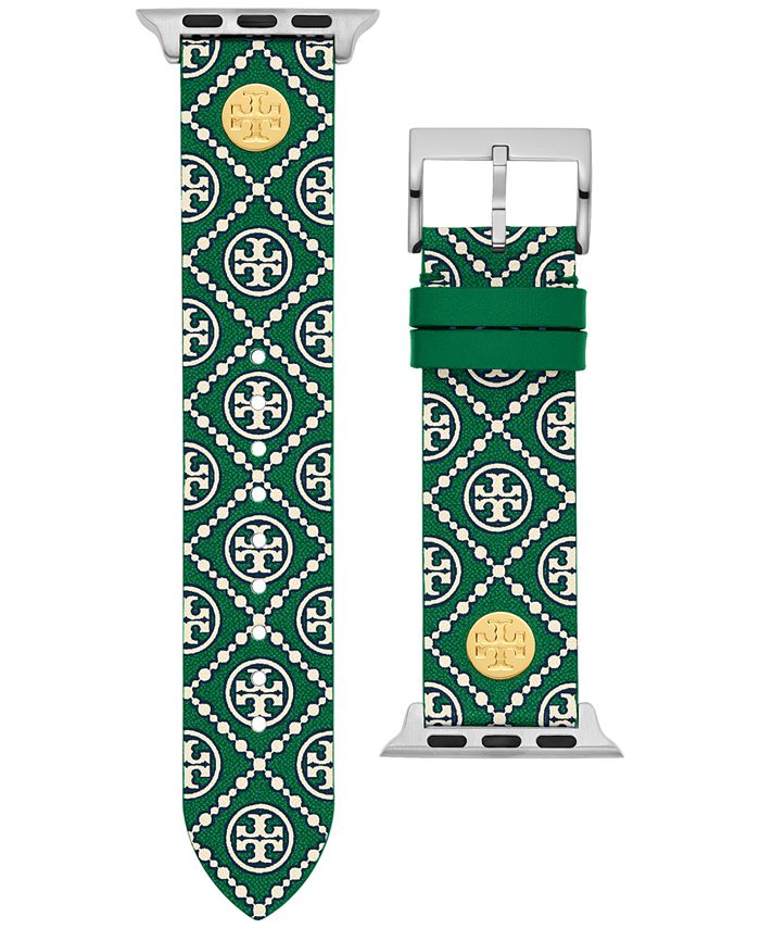 Tory Burch Women's Green Medallion Print Band For Apple Watch® Leather  Strap 38mm/40mm & Reviews - All Watches - Jewelry & Watches - Macy's