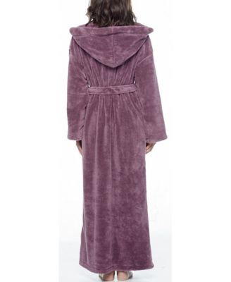Hooded Full Ankle Length Premium Fleece Bathrobe