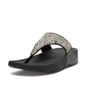 Women's Lulu Glitter Splash Wide Fit Toe-Post Sandals Women's Shoes