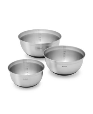 Brabantia - Matte Steel 3-Pc. Mixing Bowl Matte Steel