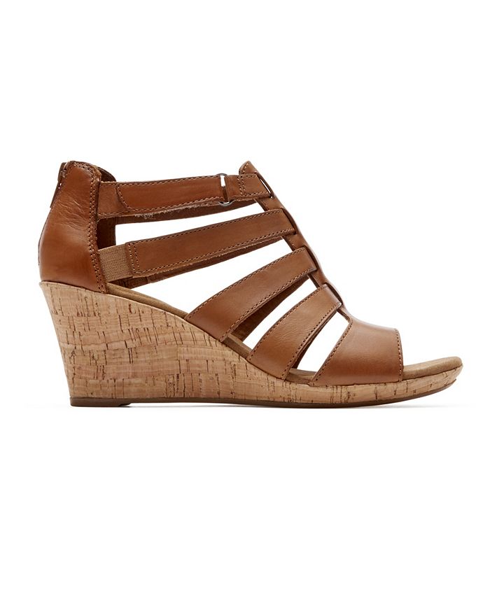 rockport briah gladiator wedge sandal