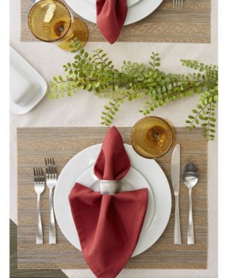 Metallic Basket weave Placemat, Set of 6