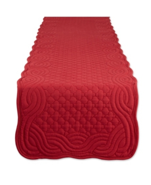 Shop Design Imports Quilted Farmhouse Table Runner In Cranberry