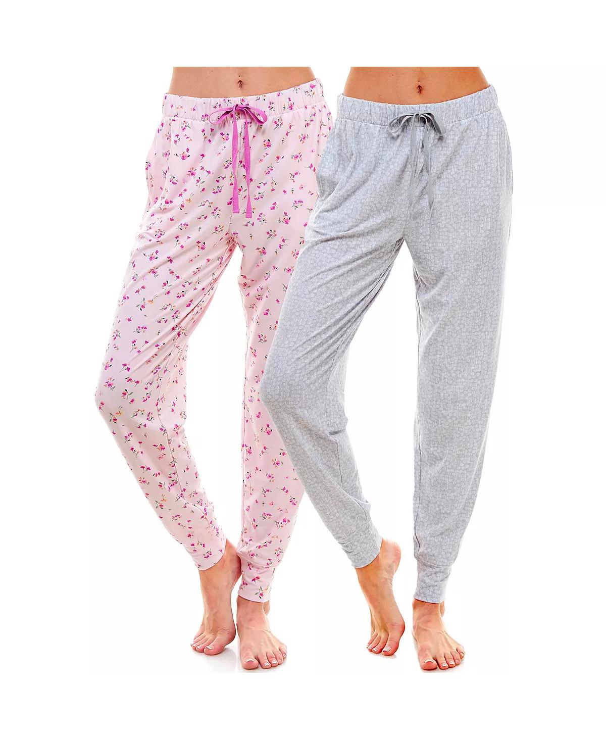 2-Pk. Jogger Sleep Pants - Ditsy/dots