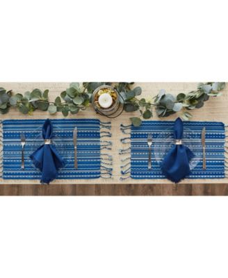 Stripe with Fringe Placemat, Set of 6