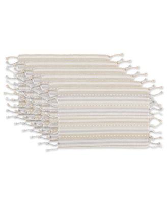 Stripe with Fringe Placemat, Set of 6