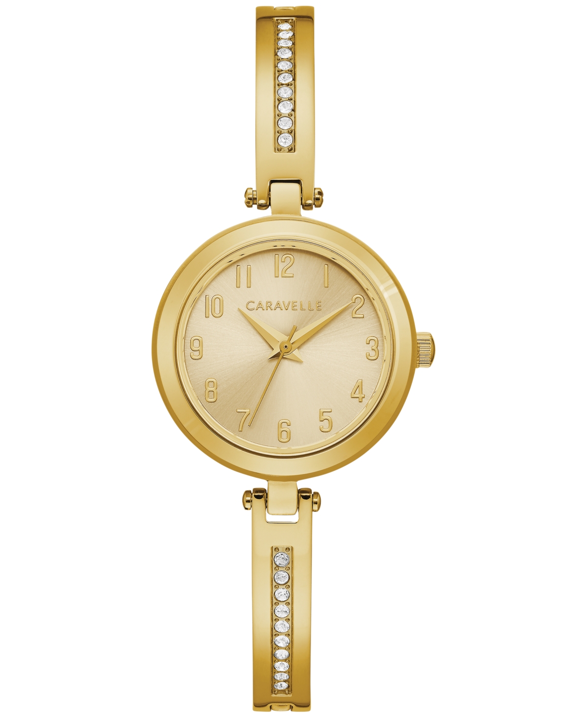 Women's Gold-Tone Stainless Steel Bangle Bracelet Watch 26mm Gift Set - Gold