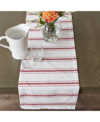 Zig Dobby Stripe Table Runner