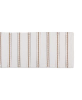 Zig Dobby Stripe Table Runner