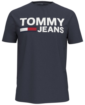 Tommy Hilfiger Men's Tommy Jeans Lock Up Logo Graphic T-shirt In Sky Captain