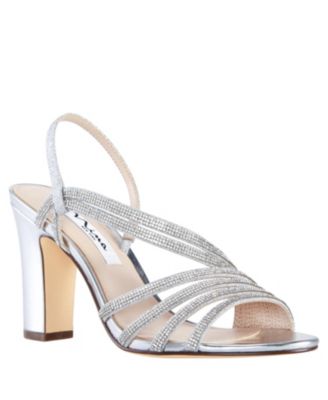 macys shoes silver sandals