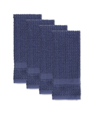 Solid Waffle Terry Dishtowel, Set of 4
