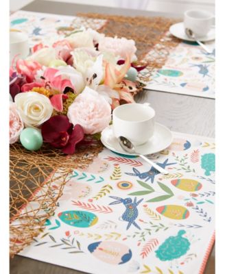 Easter Folk Garden Placemats 13" x 19", Set of 6