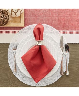Floral Woven Round Placemat, Set of 6