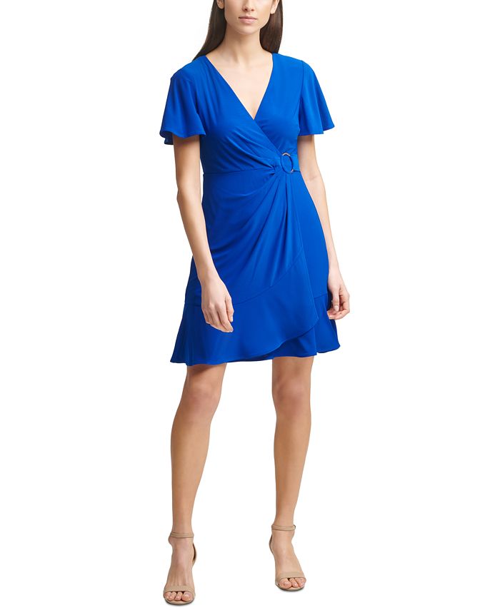 Jersey faux wrap dress hotsell