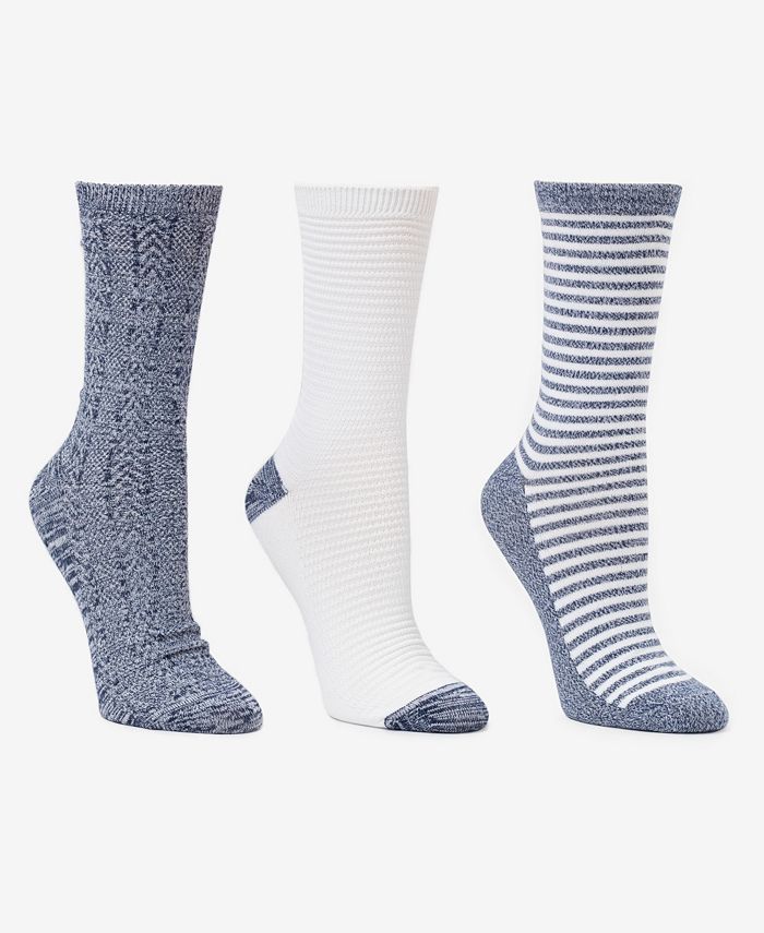 Cuddl Duds Women's Crew Socks, 3 Pack Macy's