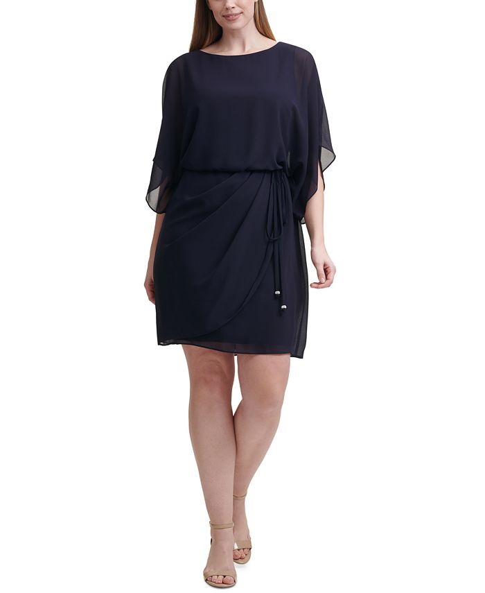 Jessica Howard Plus Size Blouson A Line Dress Macy s