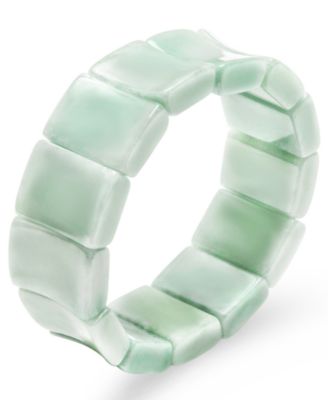 Macy's - Jade Bamboo-Inspired Stretch Bracelet