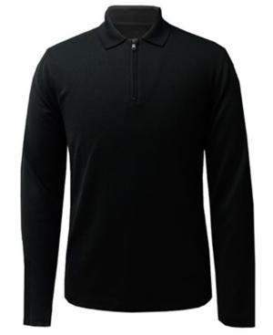 Alfani Men's Long-Sleeve Ottoman Quarter-Zip Polo Shirt Created for Macy's