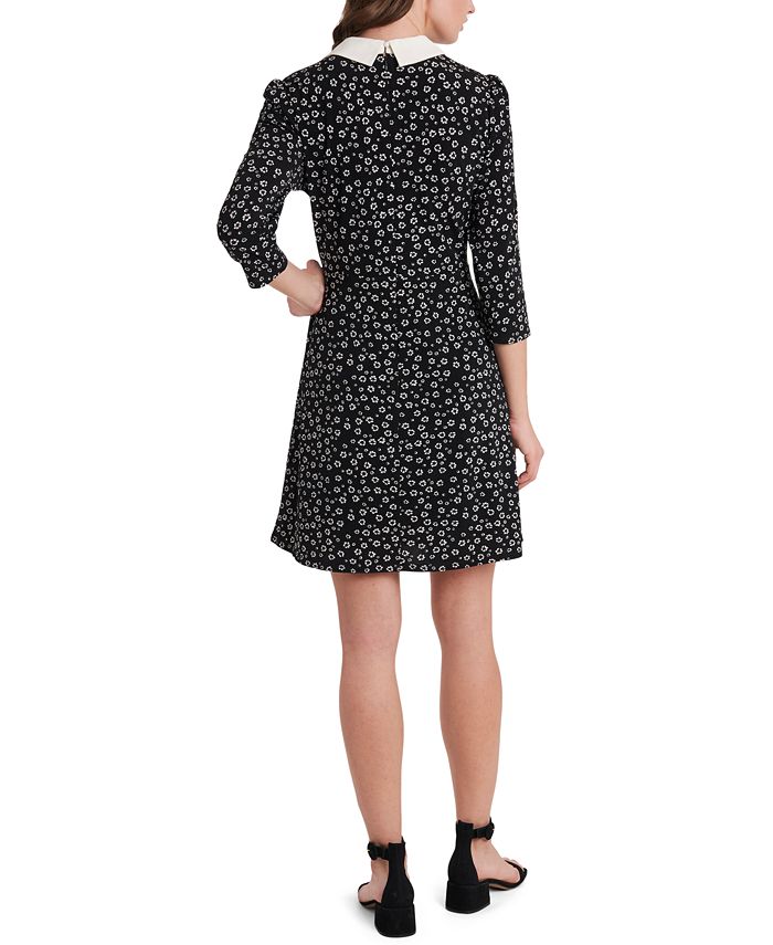 Riley & Rae Prim Ditsy-Print Collared Dress, Created for Macy's ...