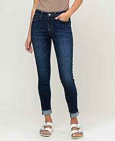 Women's Mid Rise Cuffed Skinny Jeans
