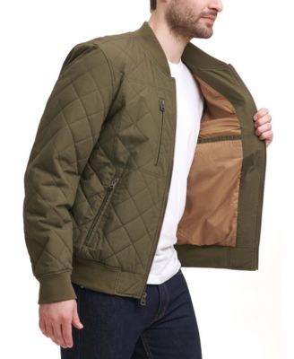 Levi's Men's Diamond Quilted Bomber Jacket & Reviews - Coats & Jackets ...