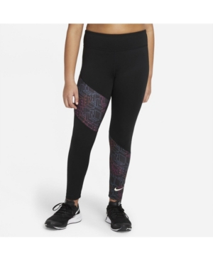 Nike Big Girls Plus Size Trophy Printed Training Leggings