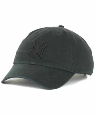 all black yankees hat