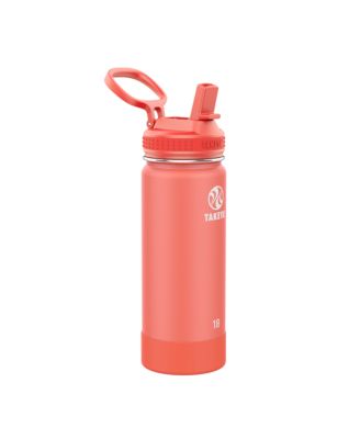 Takeya - Actives Stainless Steel 18-Oz. Insulated Water Bottle with Straw Lid