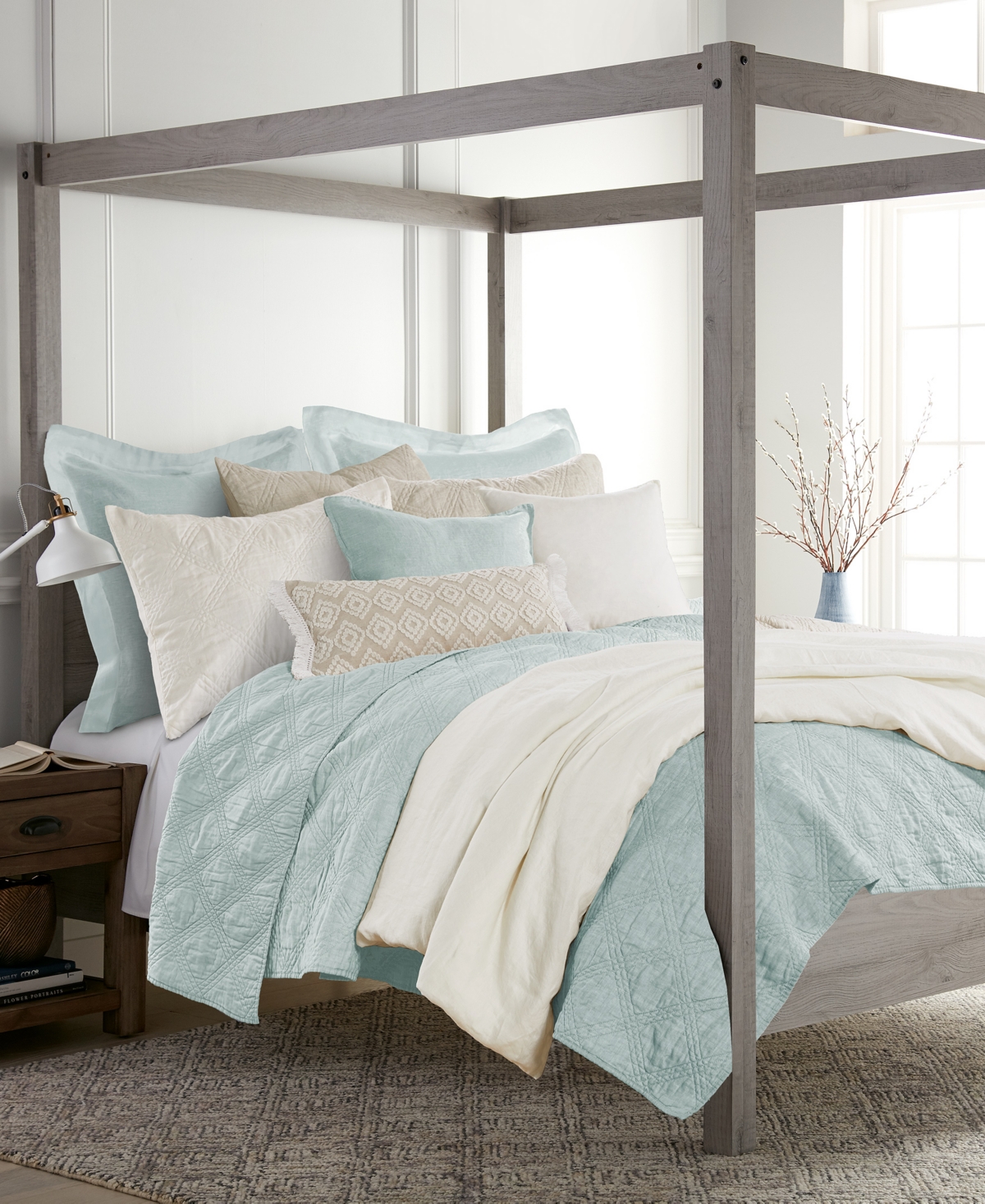 Levtex Washed Linen Relaxed Textured Quilt, King