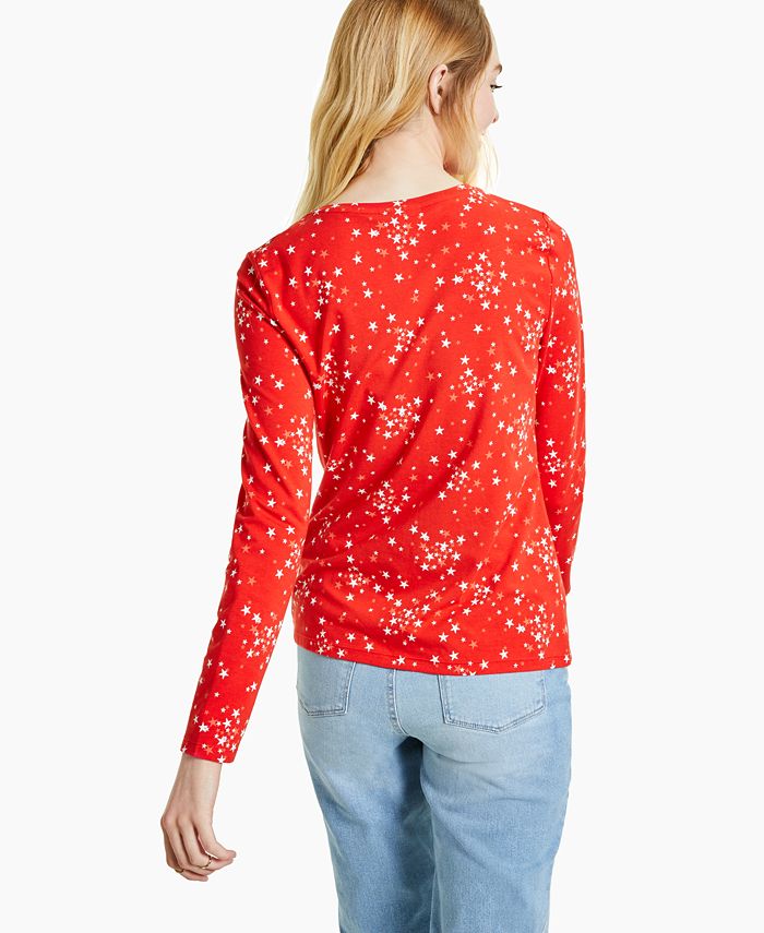 macy's inc long sleeve tops