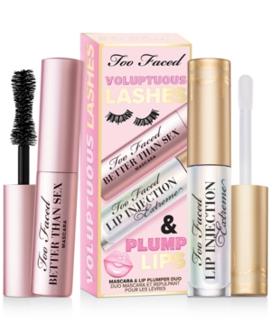 Too Faced 2-Pc Voluptuous Lashes & Plump Lips Mascara & Lip Set